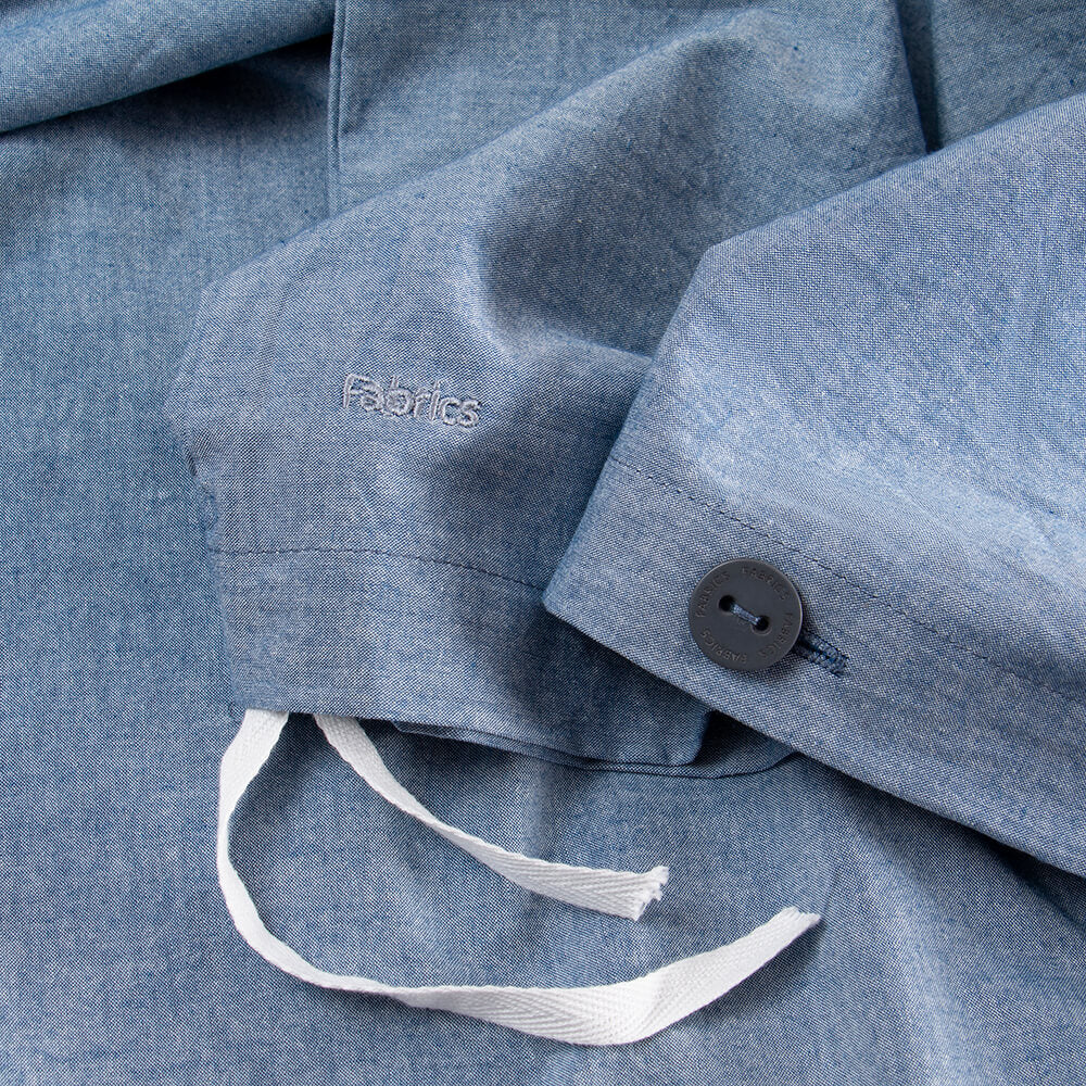 Funda de Plumón Algodón Chambray King Azul