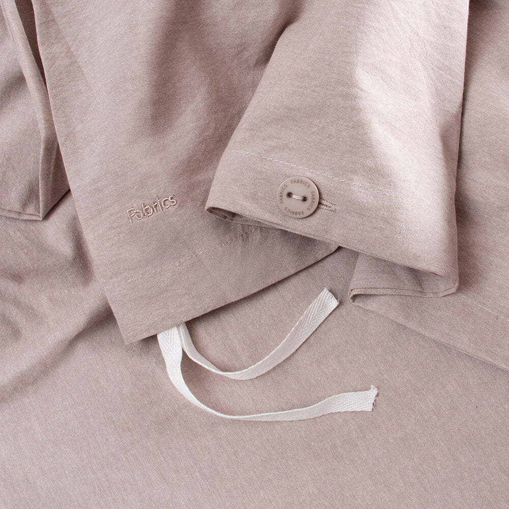 Funda de Plumón Algodón Chambray 1.5 Plazas Beige