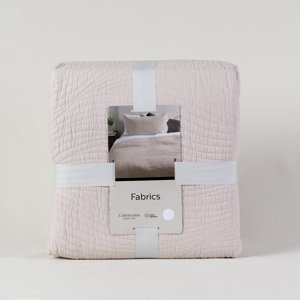 Cubrecama Quilt Slate King Champagne