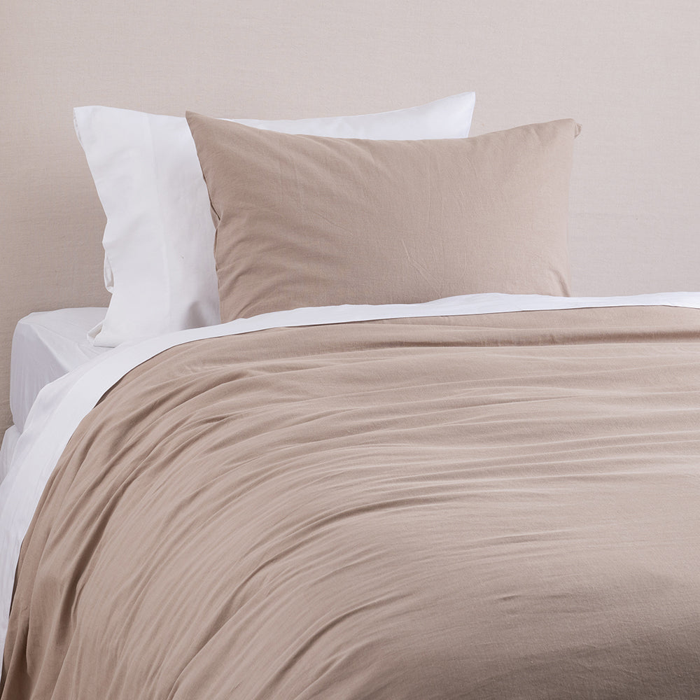 Funda de Plumón Lino 1.5 Plazas Taupe