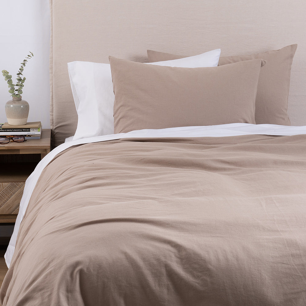 Funda de Plumón Lino 1.5 Plazas Taupe