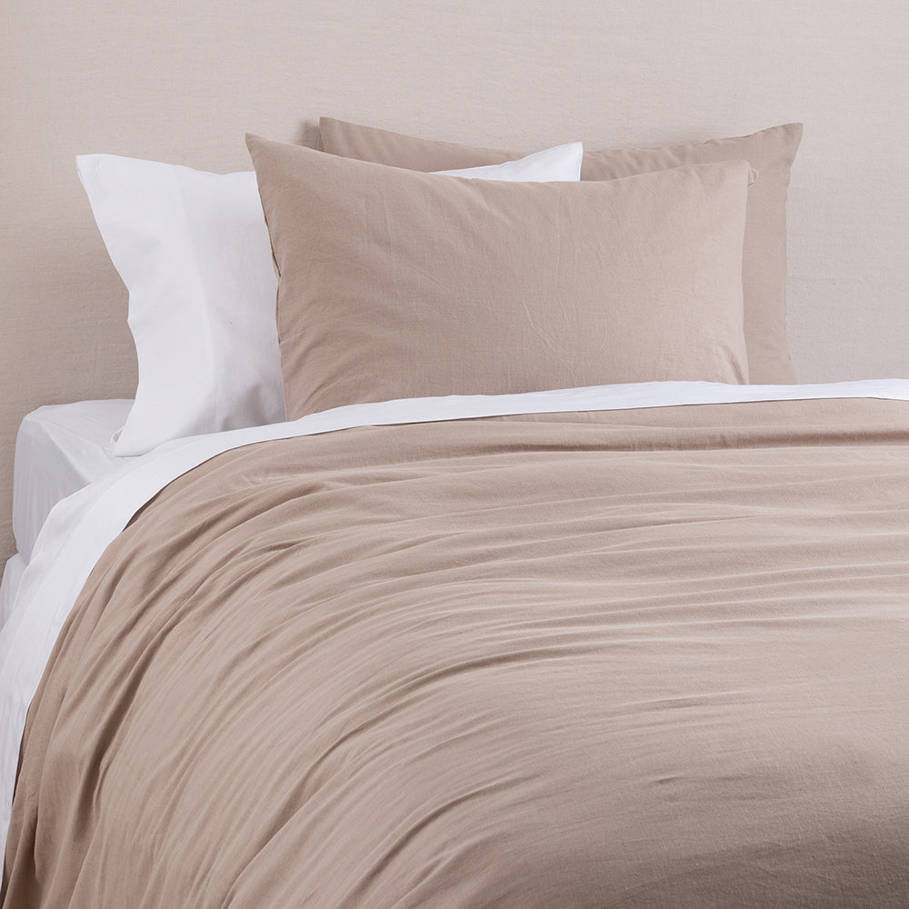 Funda de Plumón Lino King Taupe