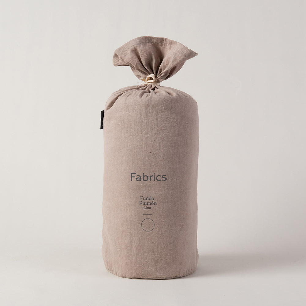 Funda de Plumón Lino 2 Plazas Taupe