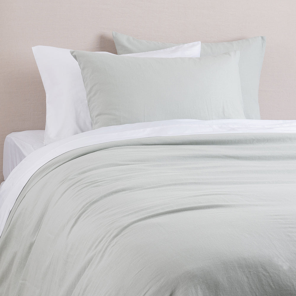 Funda de Plumón Lino Super King Verde Agua