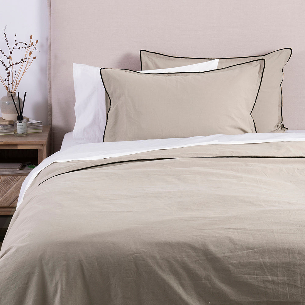 Funda Plumón Frame 1.5 Plazas Visón