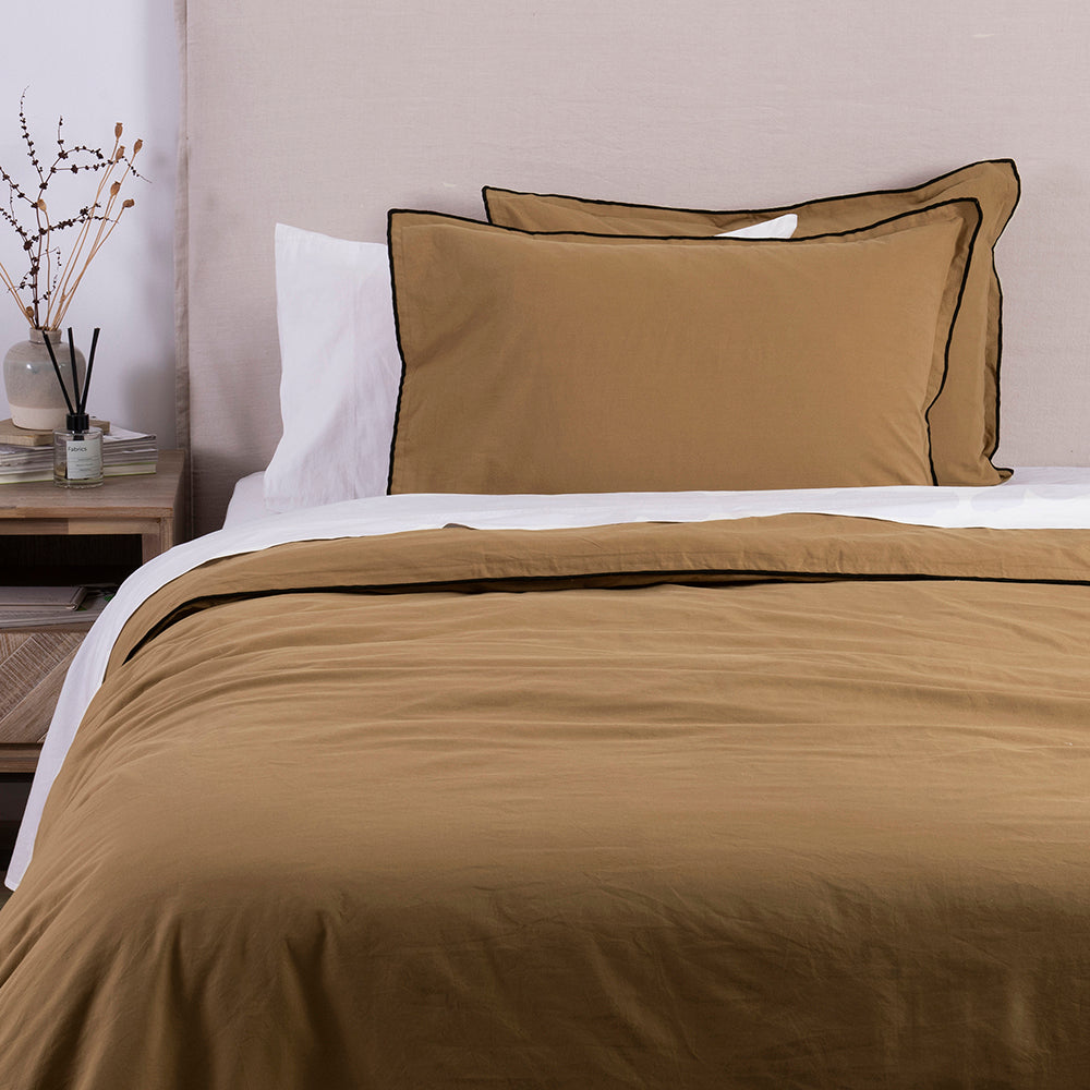 Funda Plumón Frame King Ocre