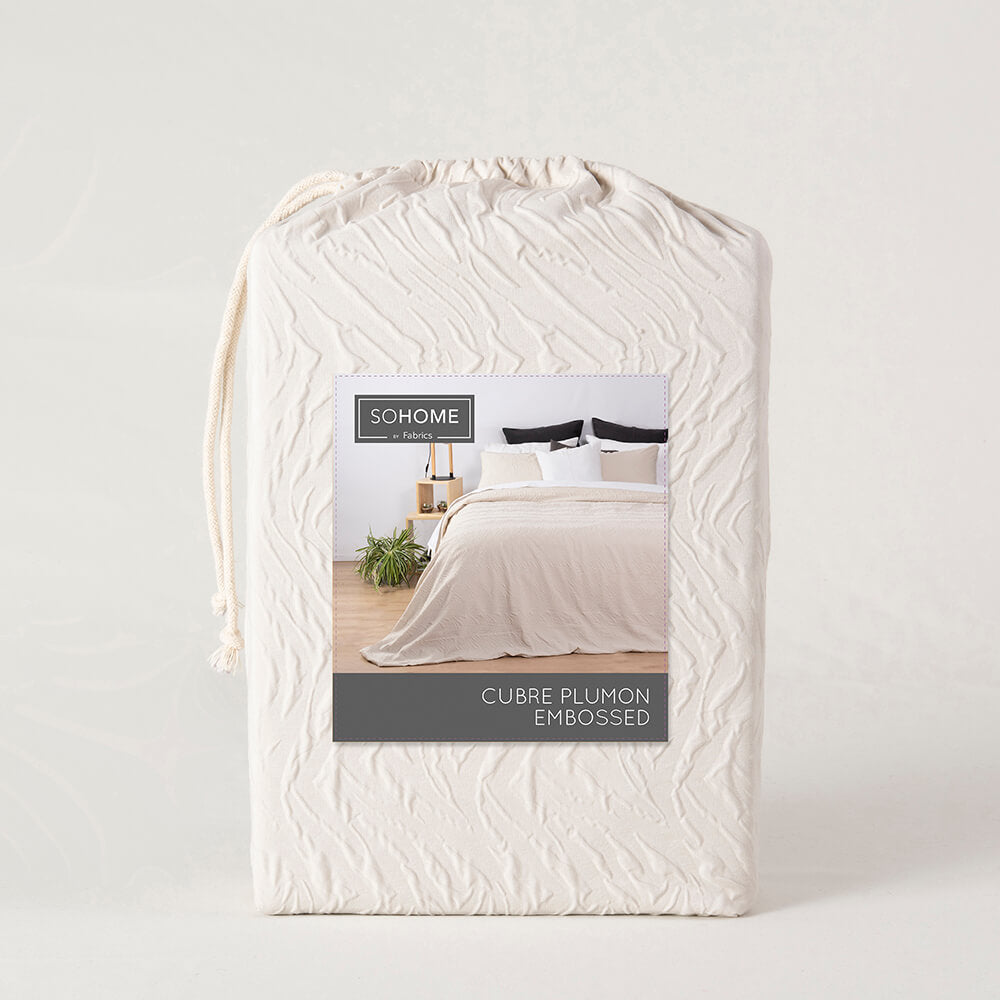 Funda de Plumón Organic 1.5 Plazas Beige