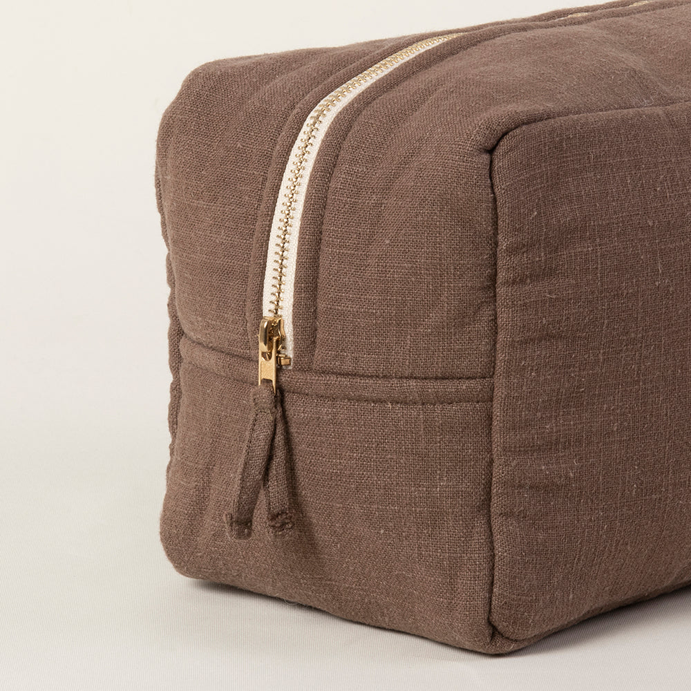 Estuche Lino Café