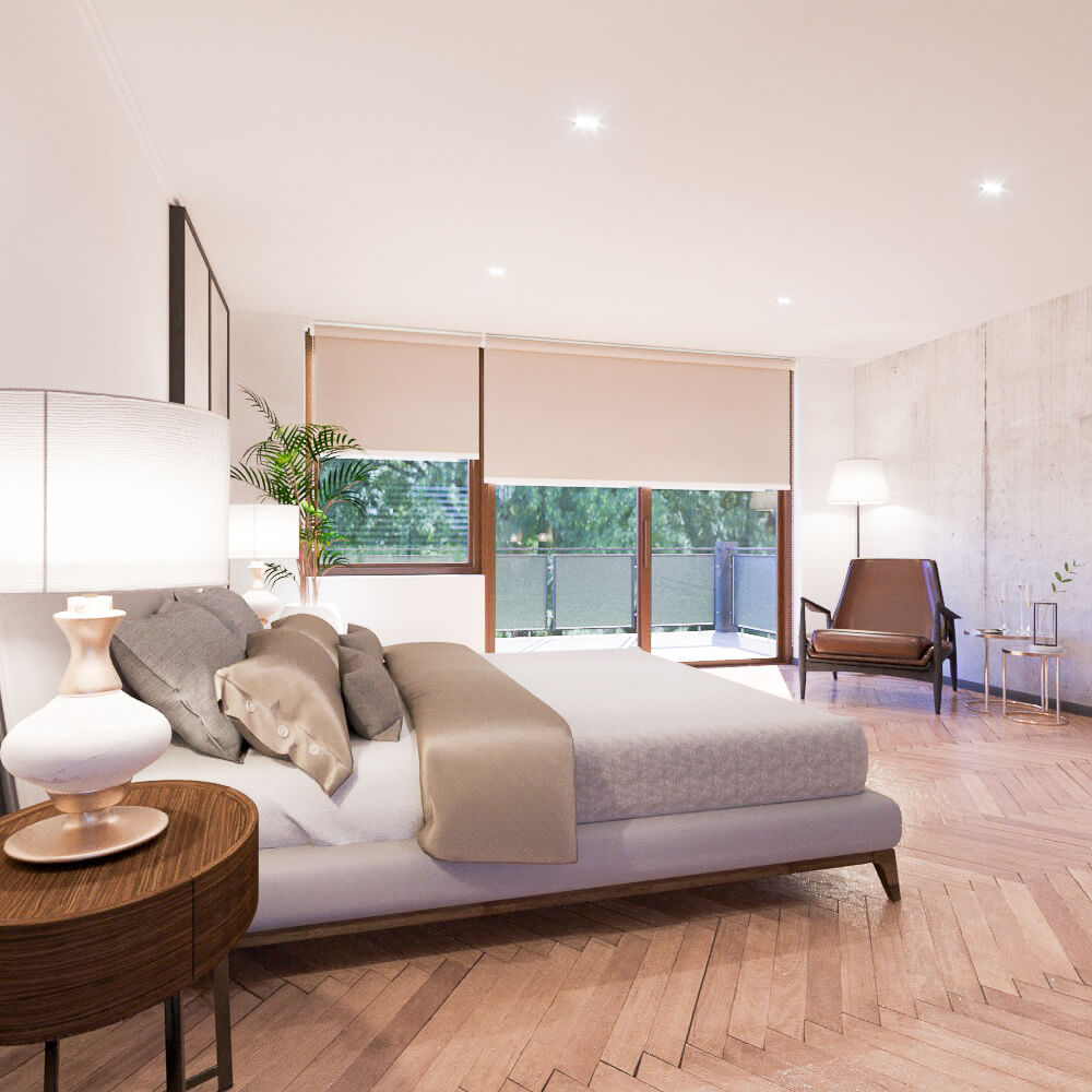 Cortina Roller BlackOut Munchen Tostado