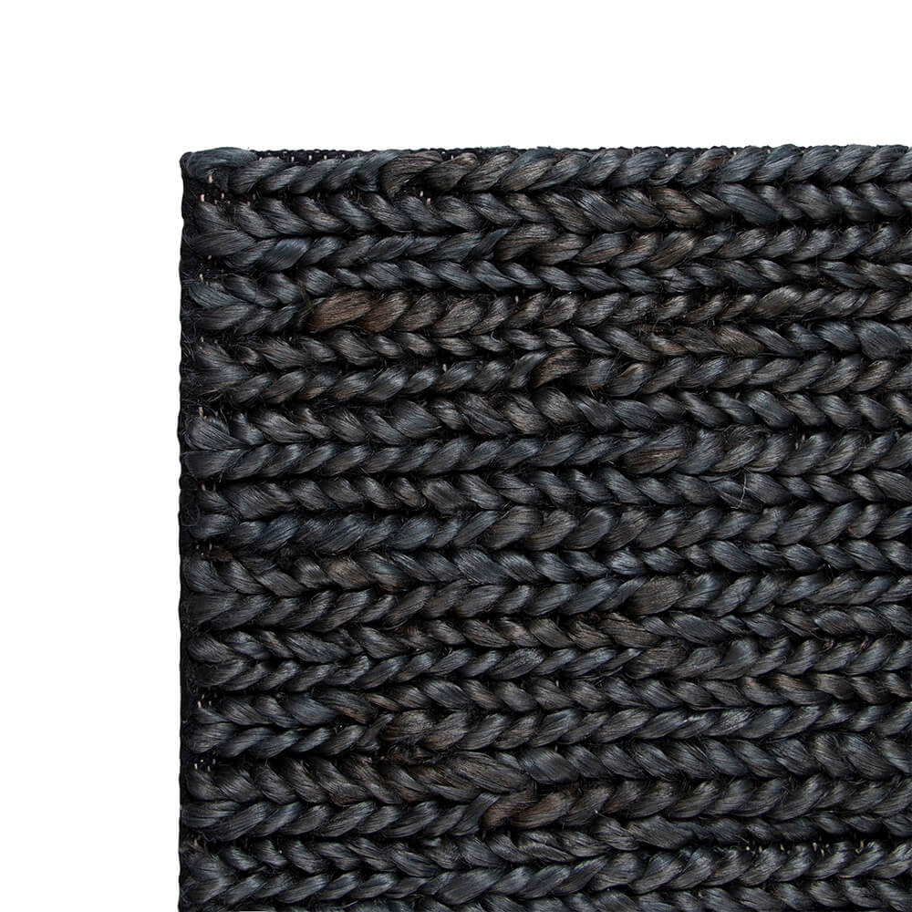 Alfombra Kollam Negra Fabrics