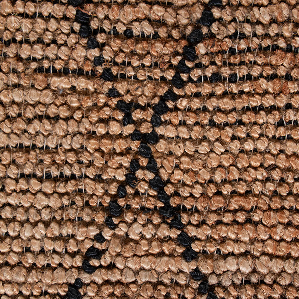 Alfombra Mathura Natural-Negra