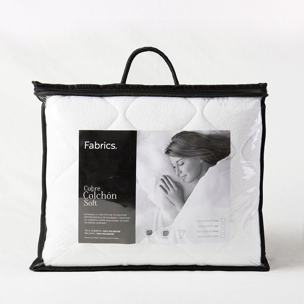 Cubrecolchón Soft 1.5 Plazas Blanco