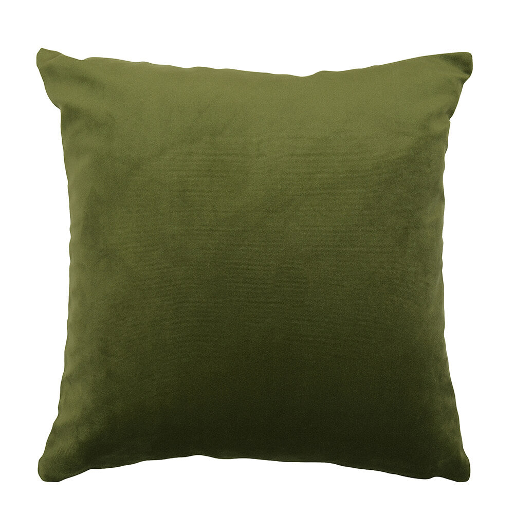 Cojín Básico Velvet 40x40cm Verde Musgo