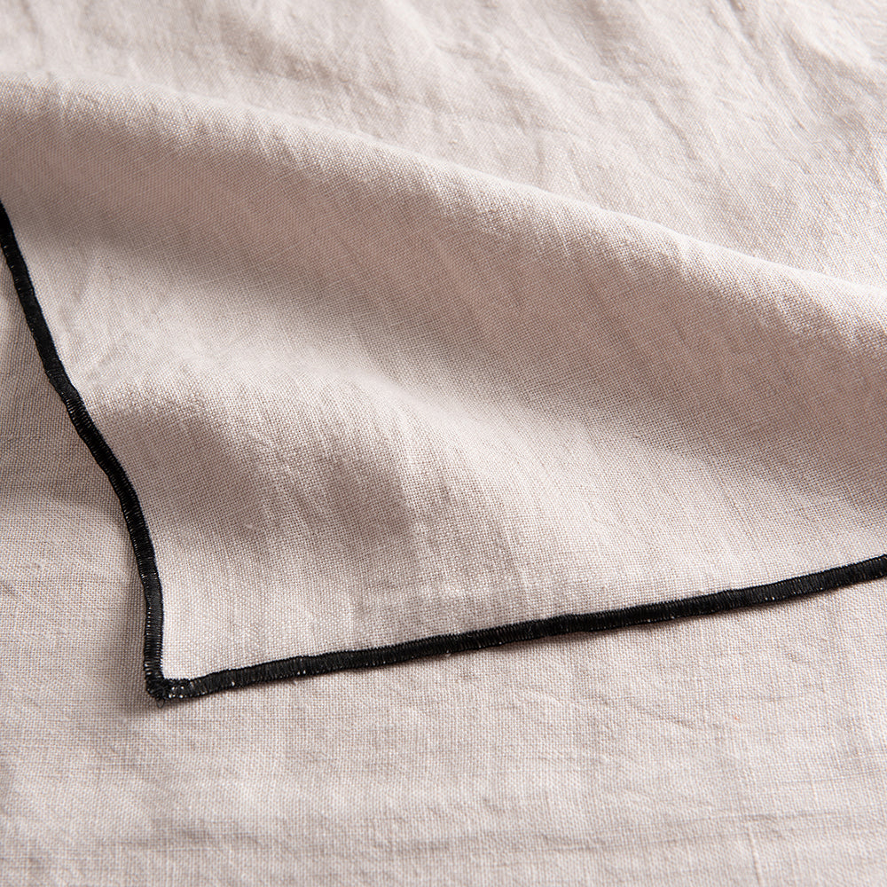 Camino de Mesa Lino Isa Beige