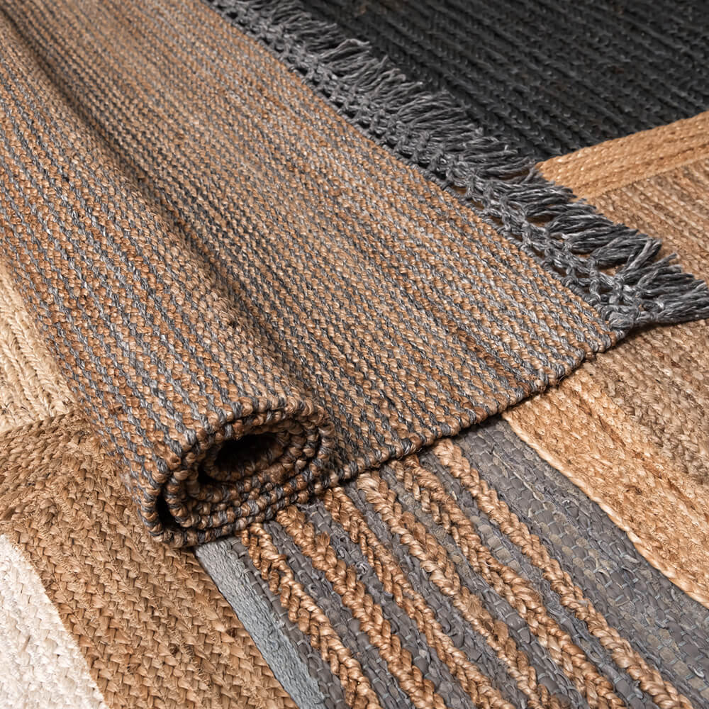 Alfombra Jaipur Gris-Natural