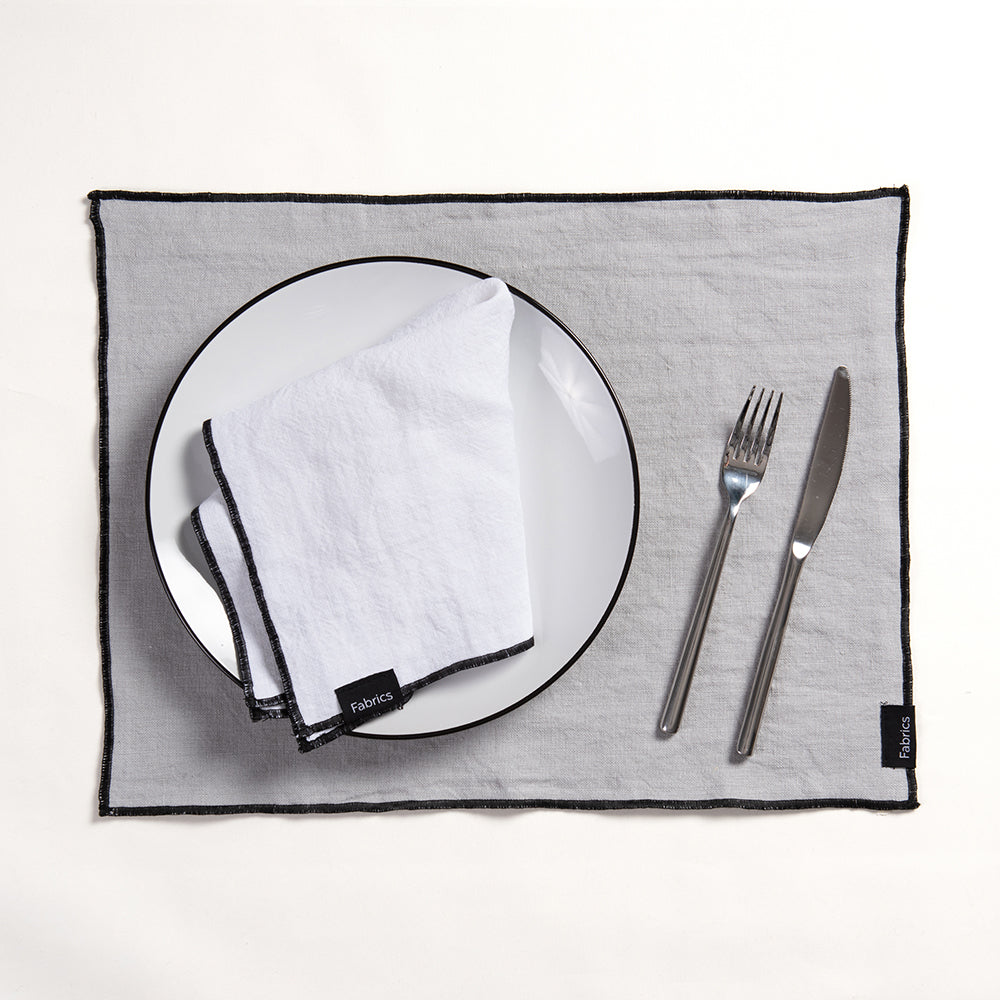 Individual Lino Isa 35x45cm Perla