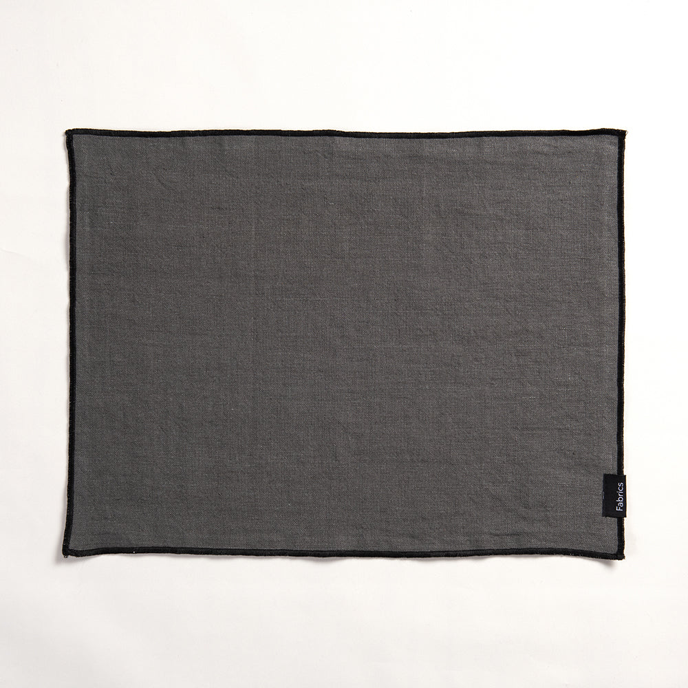 Individual Lino Isa 35x45cm Gris