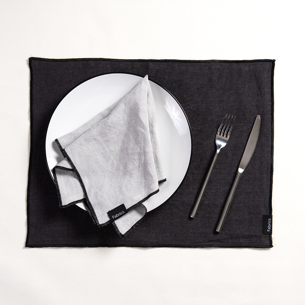 Individual Lino Isa 35x45cm Marengo