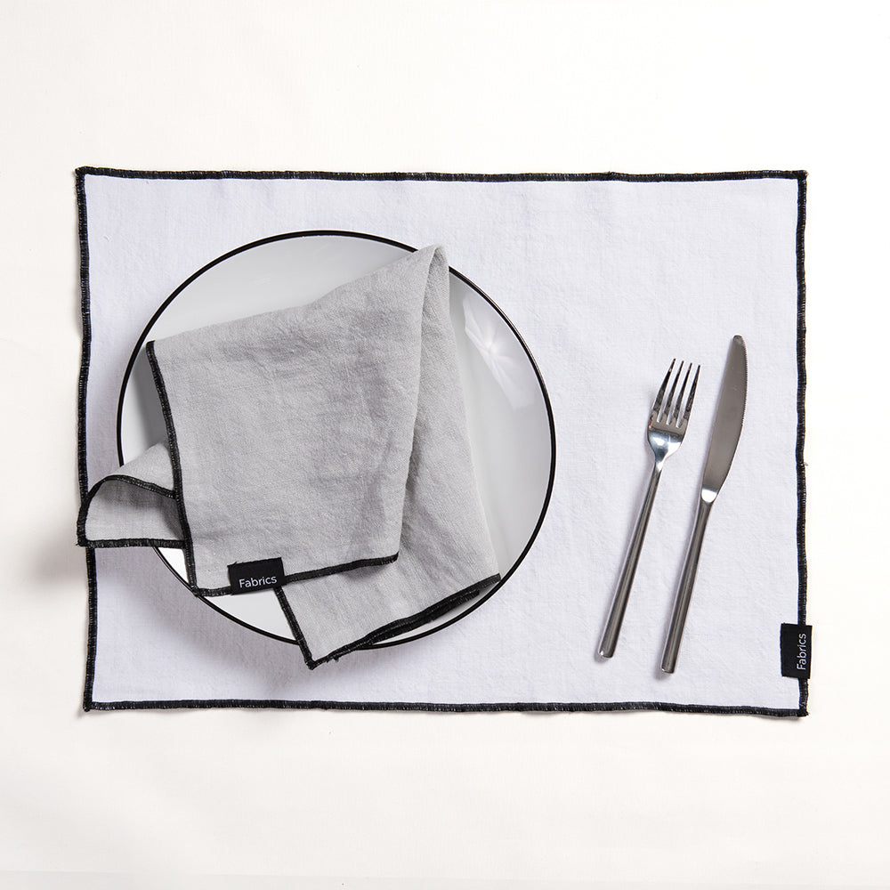 Individual Lino Isa 35x45cm Blanco