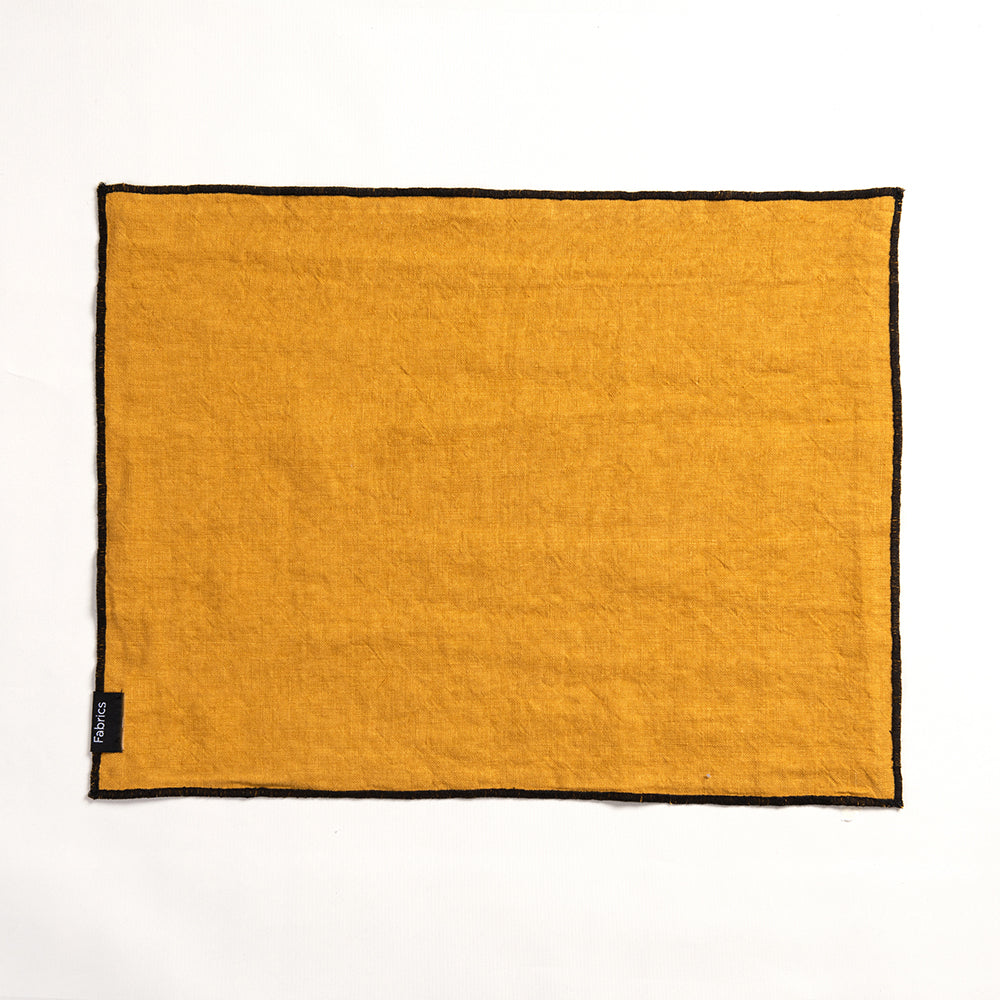 Individual Lino Isa 35x45cm Amarillo