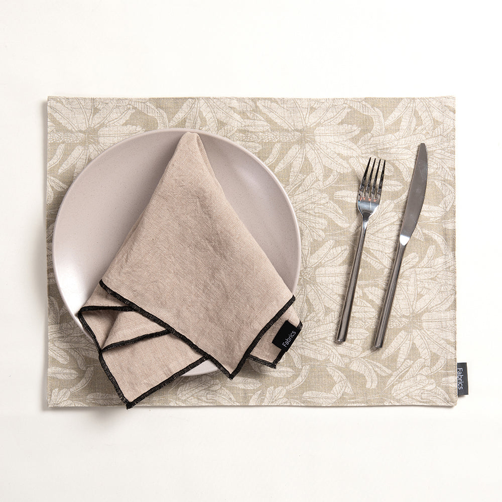 Individual Estampado Yasin 35x45cm Beige Fabrics