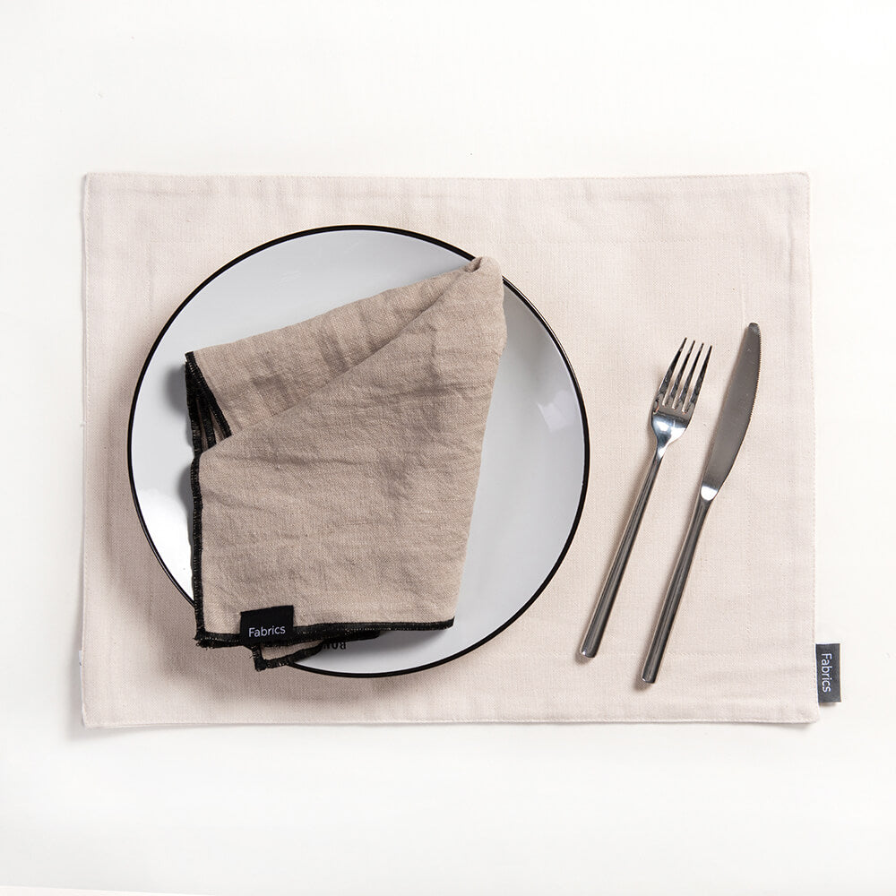 Individual Algodón Alma 35x45cm Beige