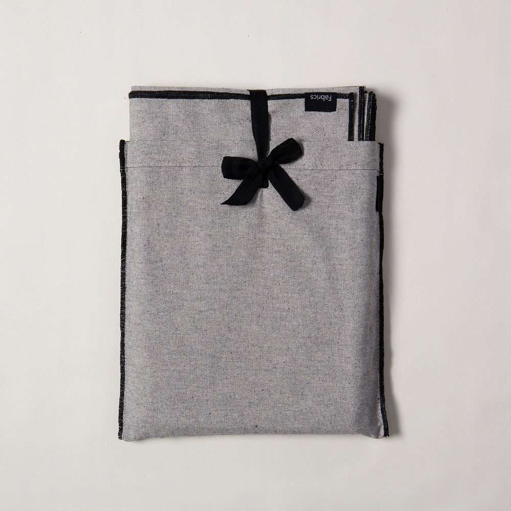 Mantel Algodón Fresno Gris Oscuro