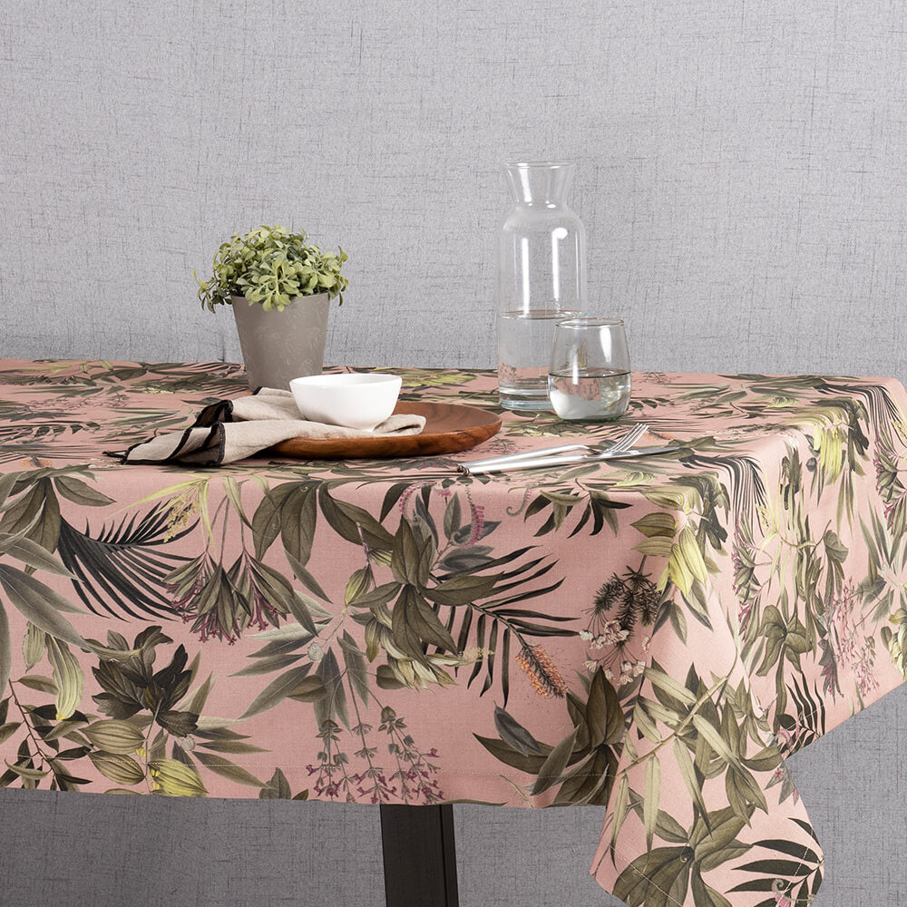 Mantel Estampado Aletta Rosado