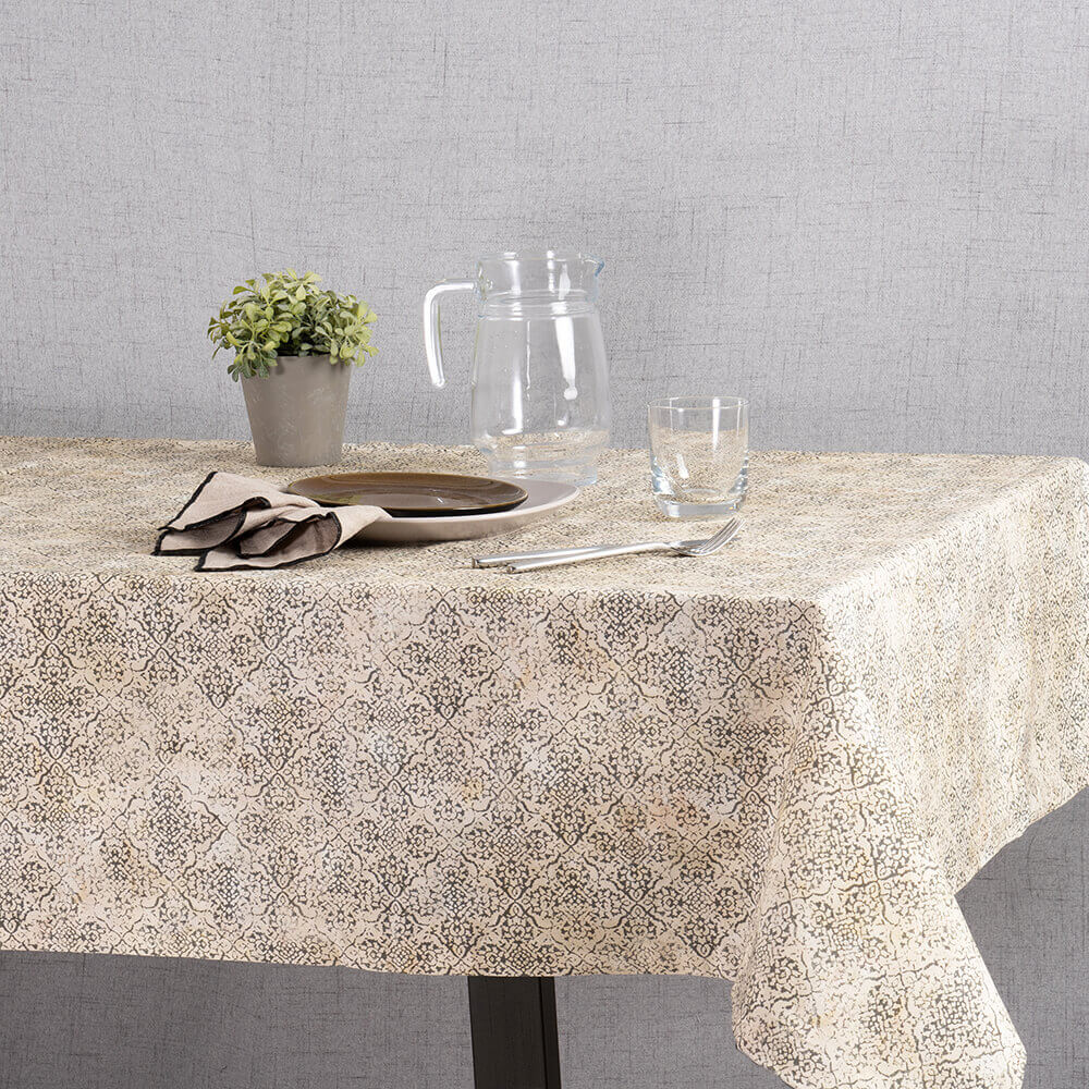 Mantel Estampado Dominique Gris