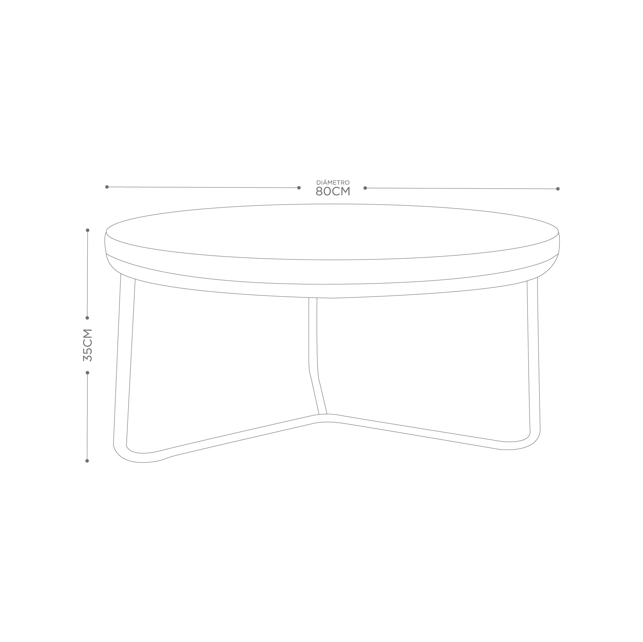 Mesa Tri 80cm