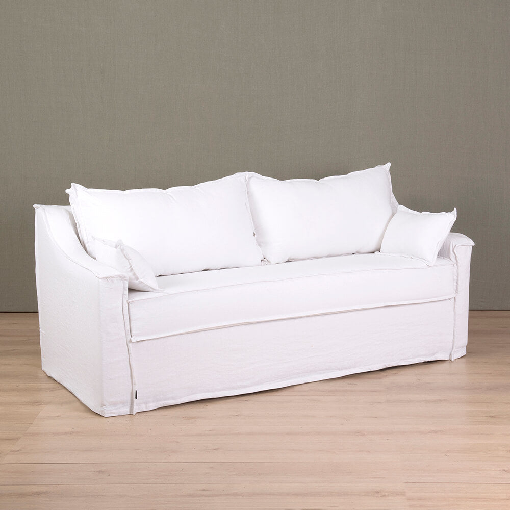 Sofá Francés Lino Blanco