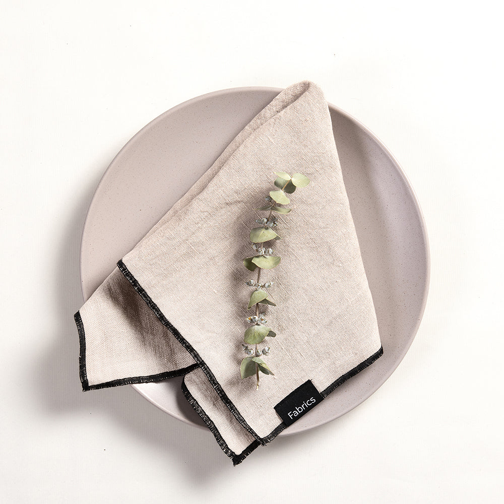 Servilleta Lino Isa  40x40cm Beige