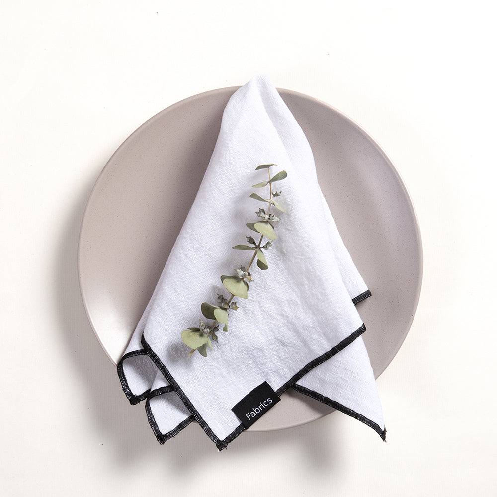 Servilleta Lino Isa 40x40cm Blanco