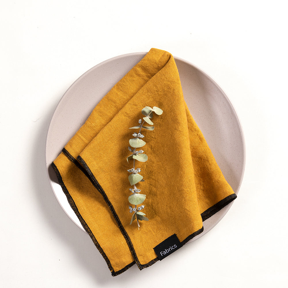 Servilleta Lino Isa 40x40cm Amarillo