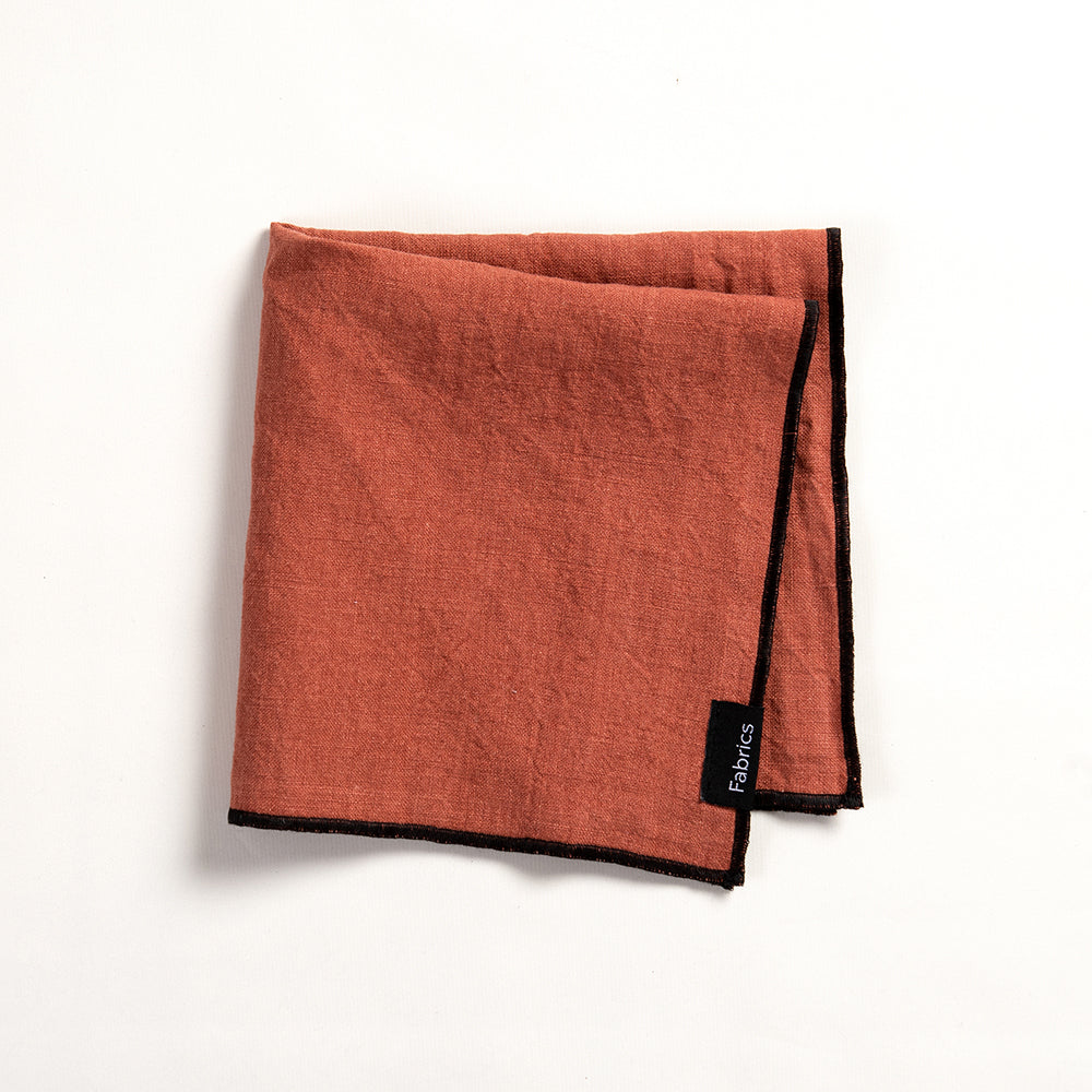 Servilleta Lino Isa 40x40cm Terracota
