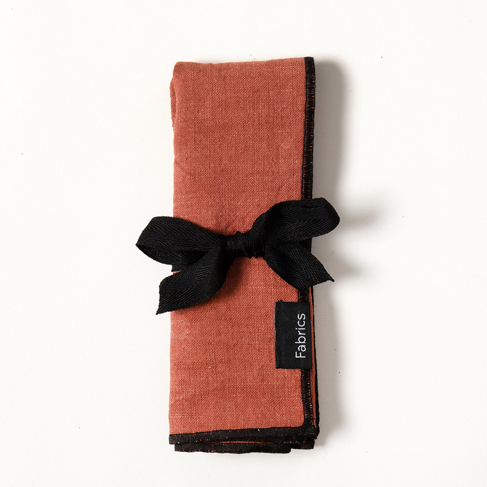 Servilleta Lino Isa 40x40cm Terracota