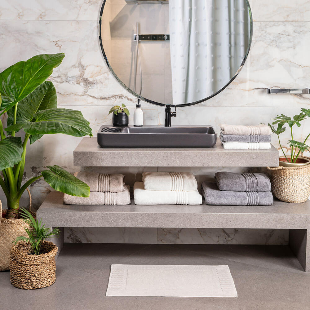 Toalla Baño 600g Gris