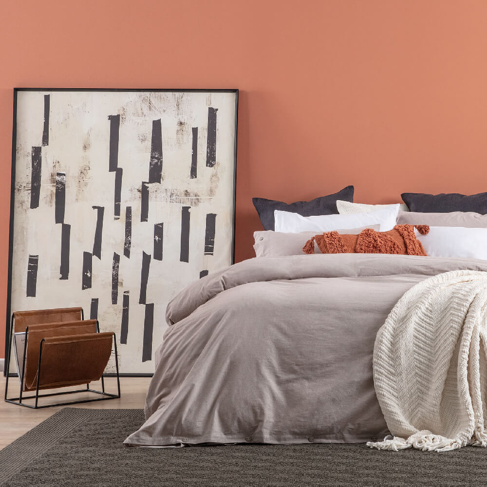 Funda de Plumón Algodón Chambray 1.5 Plazas Beige