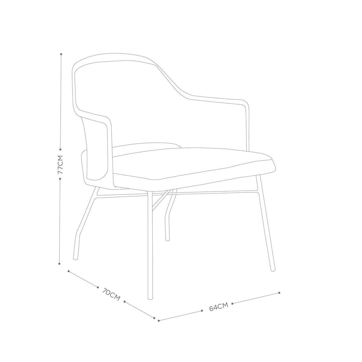 Silla Max Cojín Blanco